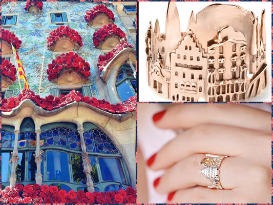 Barcelona ring, birthday gift for her, silver ring, Verendi, Citimi