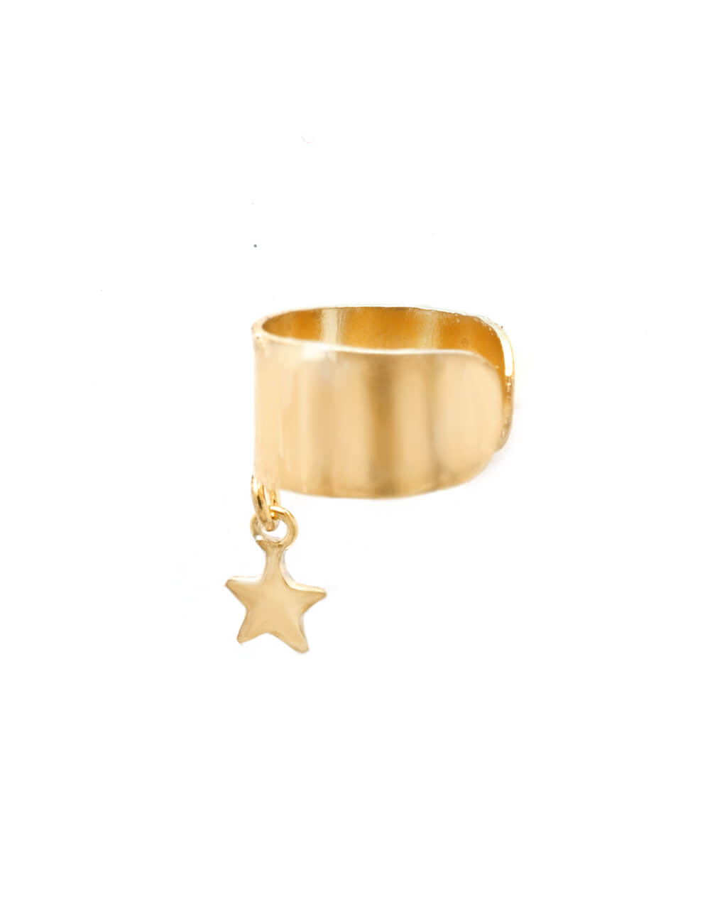 Gold star ear cuff non pierced