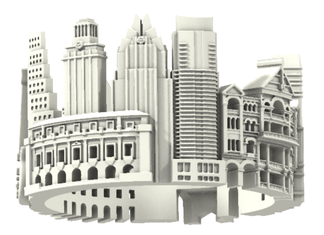 Austin, skyline, ring, gift, silver rings, Verendi, Citimi