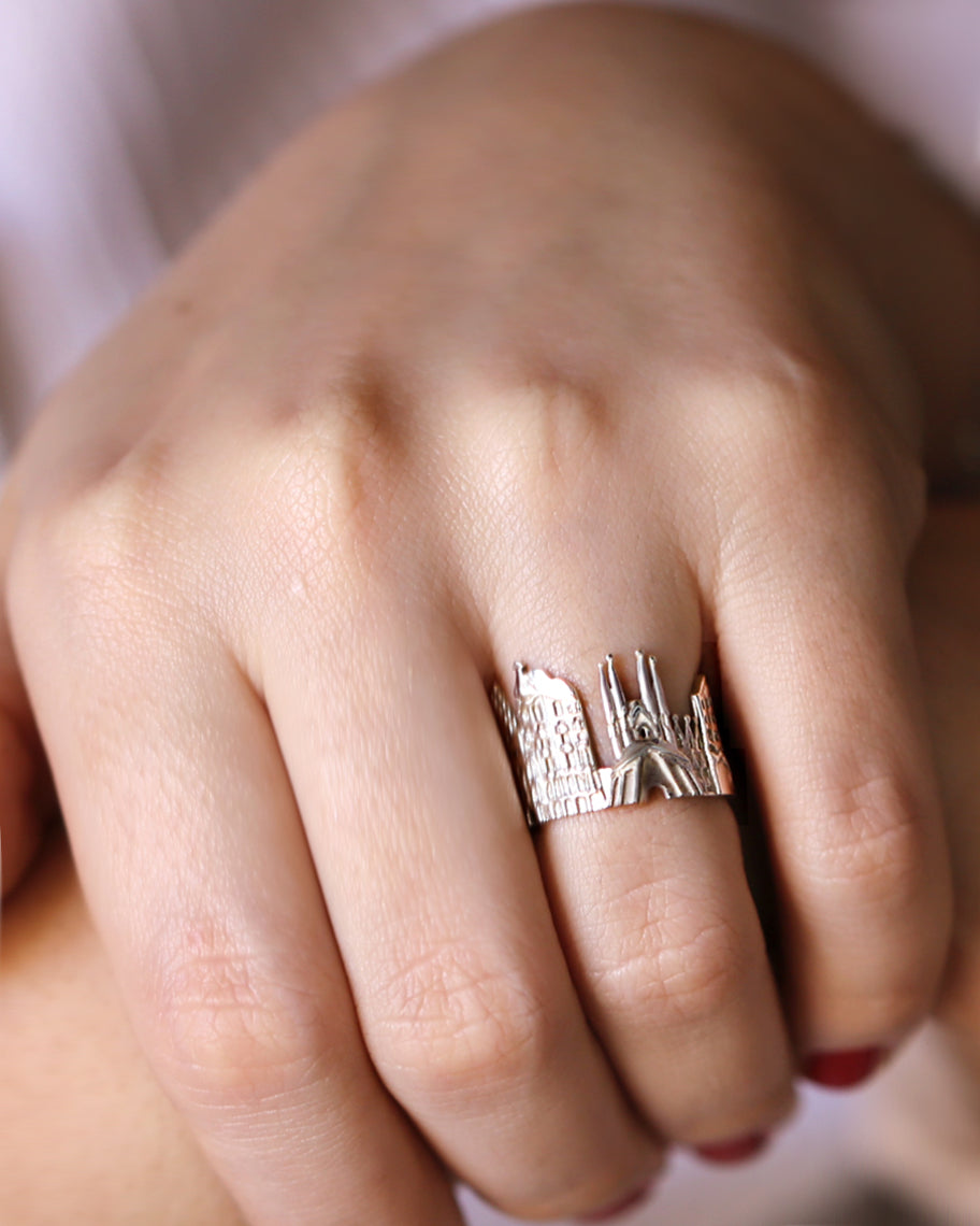 Barcelona Ring, silver gold ring, gift ideas, best friend gift, gift for her, Verendi, Citimi