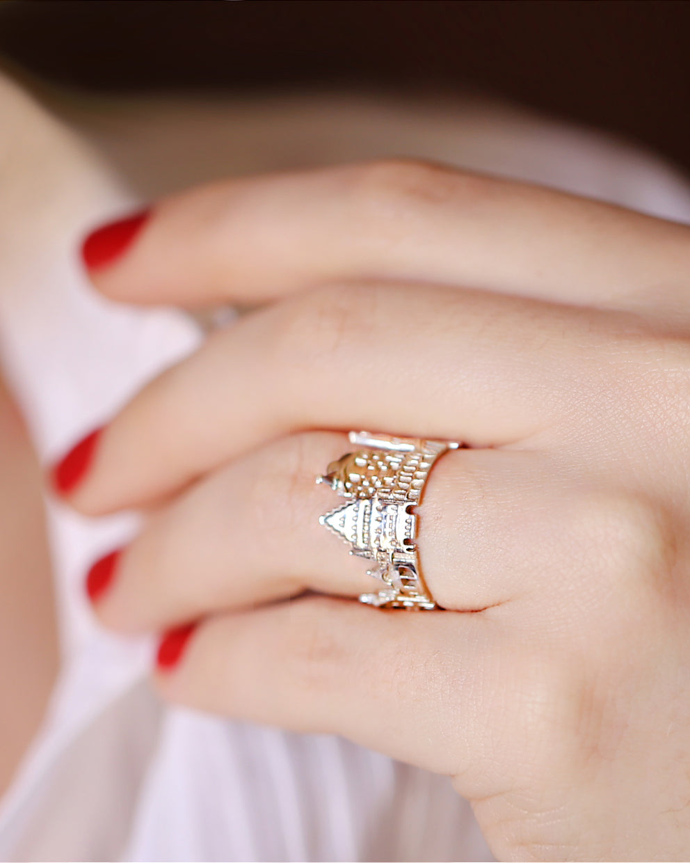 Barcelona Ring, silver gold ring, gift ideas, best friend gift, gift for her, Verendi, Citimi