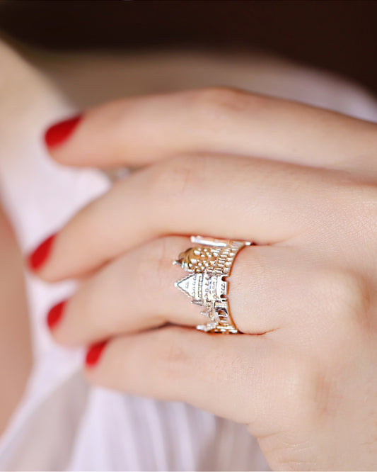 Barcelona Ring, silver gold ring, gift ideas, best friend gift, gift for her, Verendi, Citimi