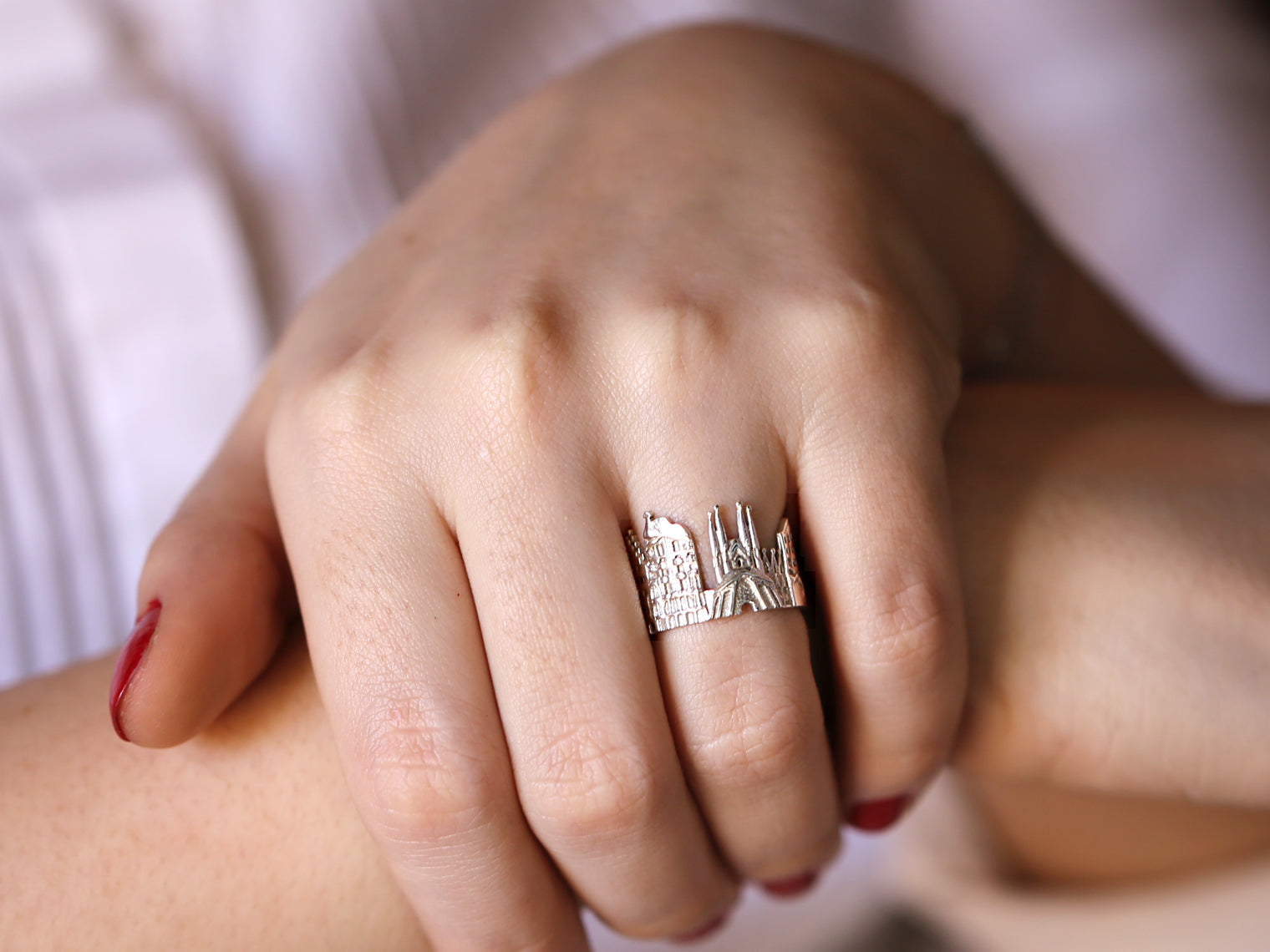 Barcelona Ring, silver gold ring, gift ideas, best friend gift, gift for her, Verendi, Citimi