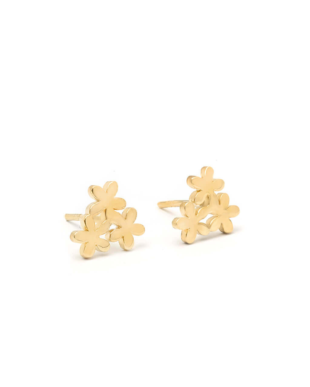 minimalist earrings, flowers stud, gift for sister, gift for her