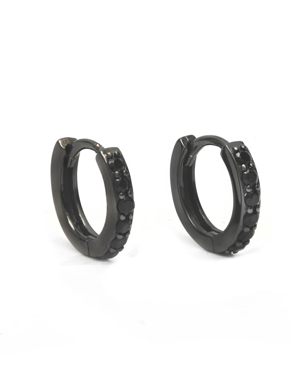 black small hoops, men jewelry, men hoops