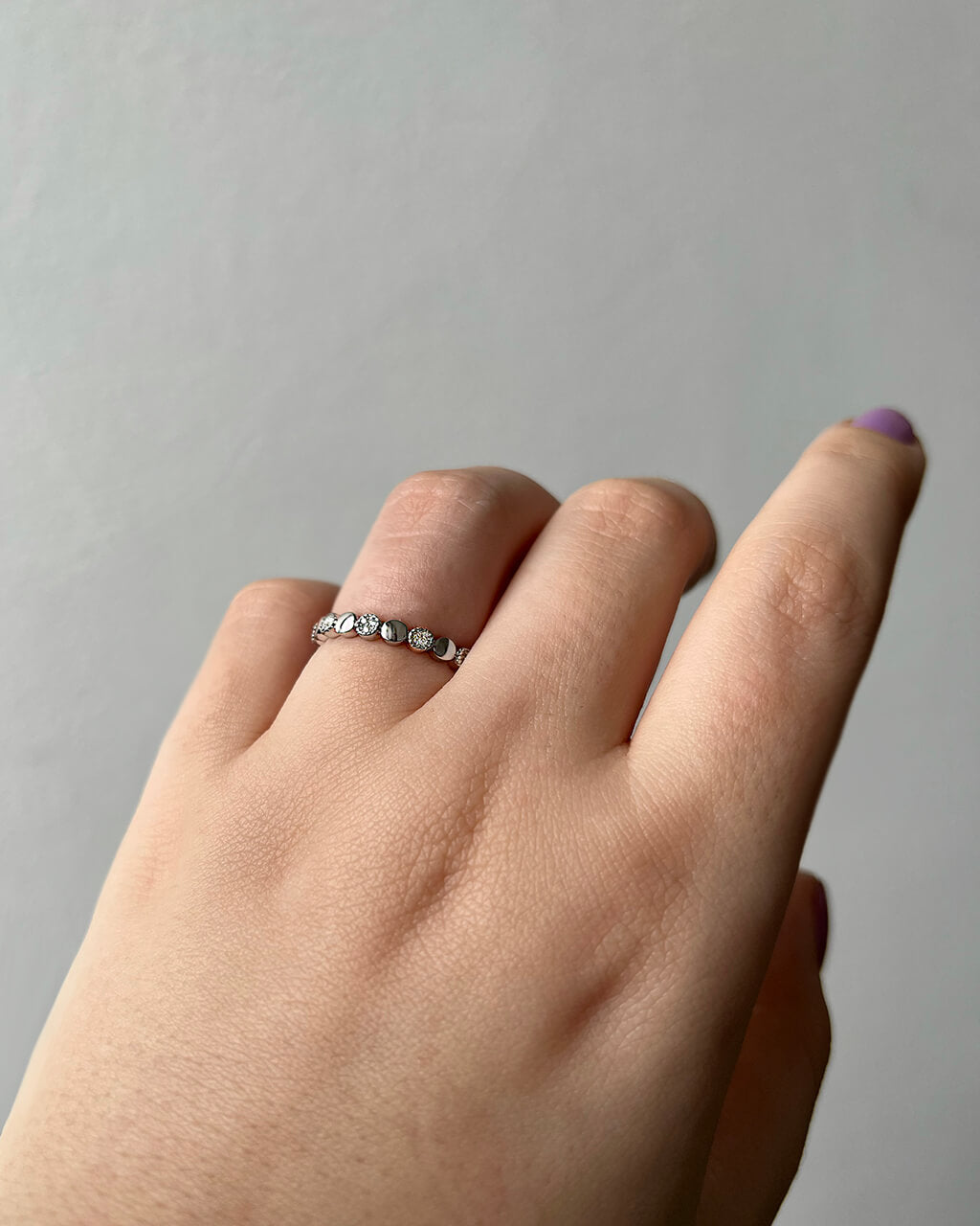 Crystal spheres ring