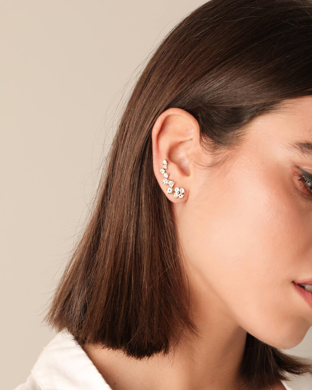 ear climber, silver earrings, climber earrings, VERENDI