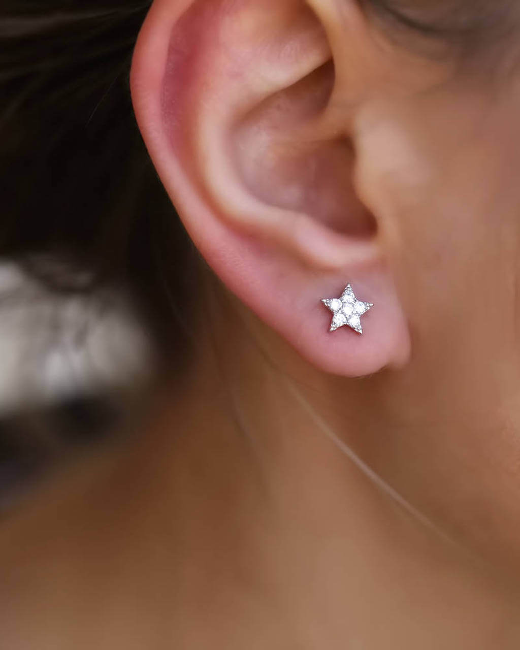 Dainty star studs, Small earrings, ear studs, Silver earrings, Minimalist earrings