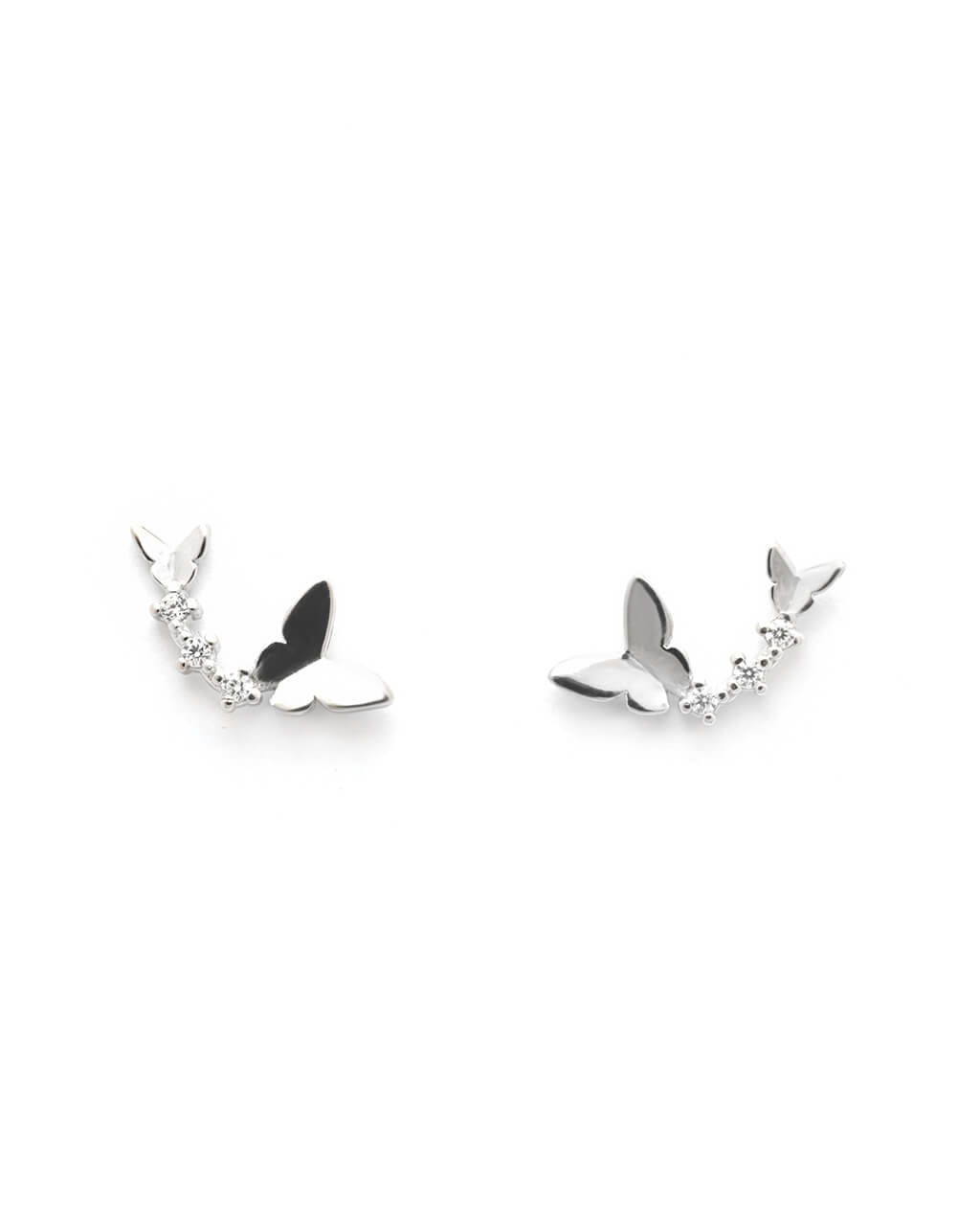 butterflies ear studs, stud earrings, jewelry gift