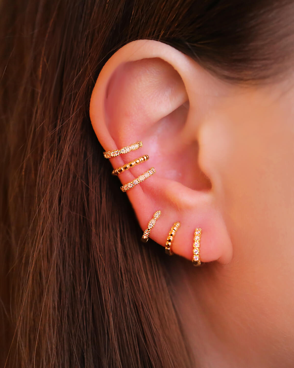 Trio Ear Hoop Set