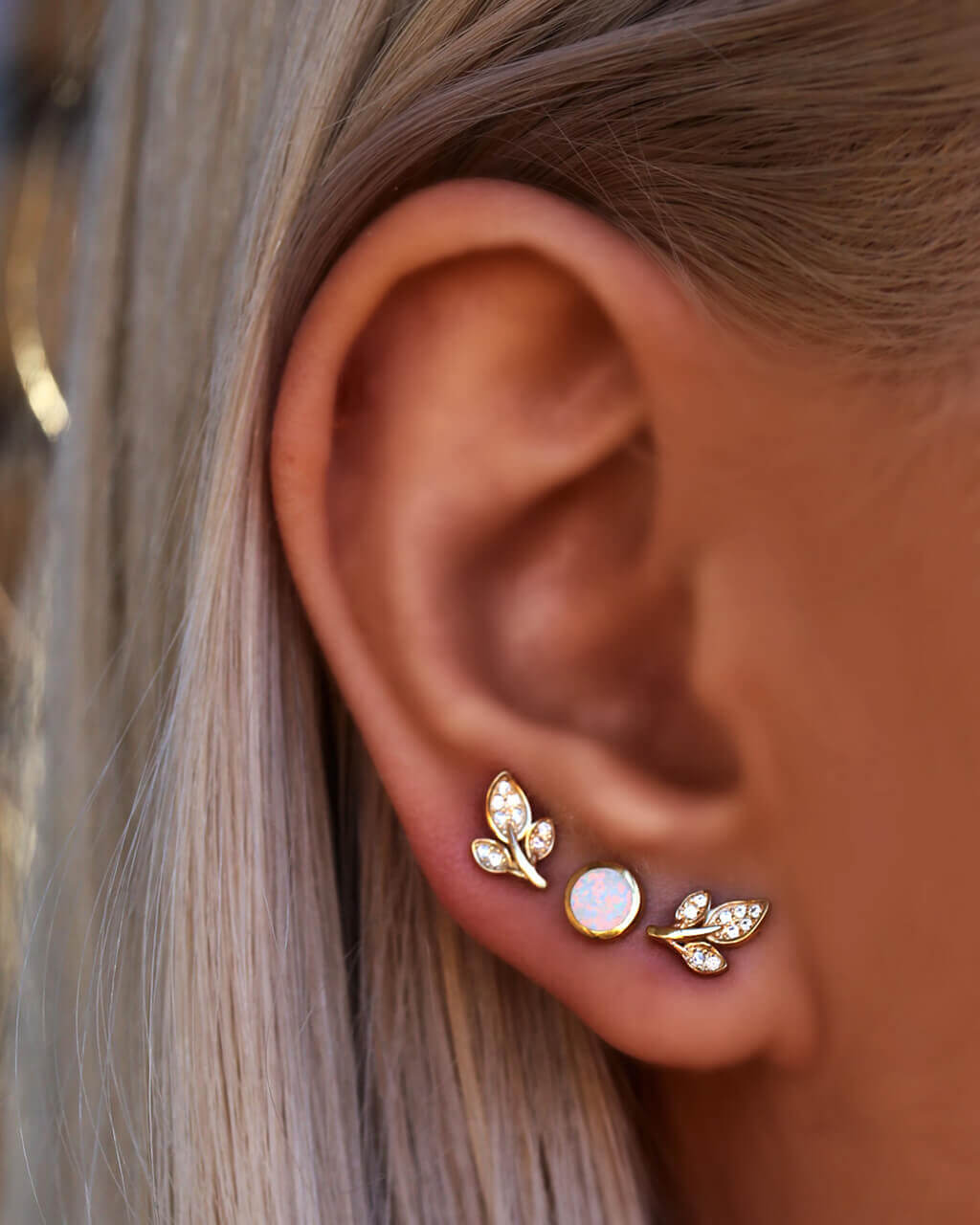 Delicate Leaf Ear Studs