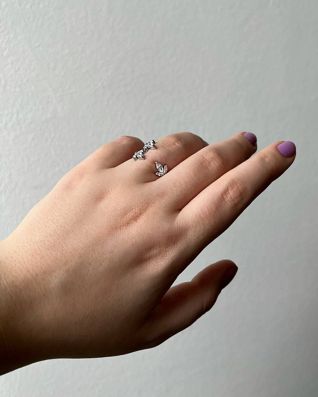 Fleur-de-lis adjustable ring