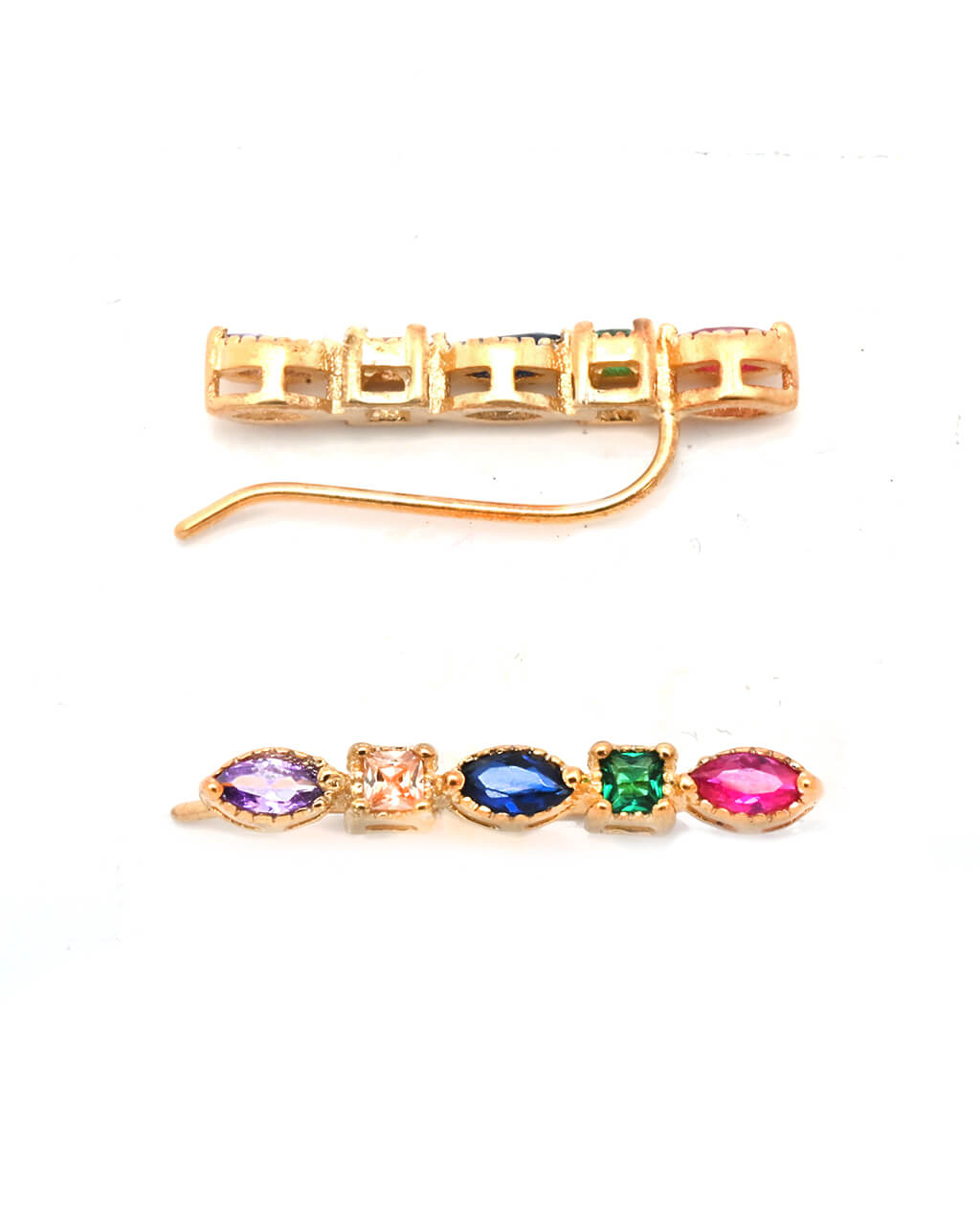 Gemstone ear climbers