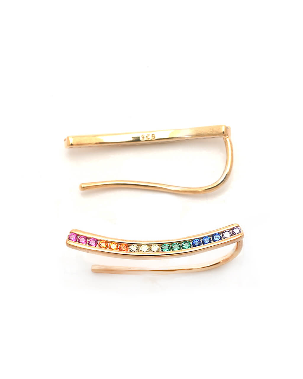 Orecchini da Donna, ear climber, Orecchini rampicanti in oro giallo 