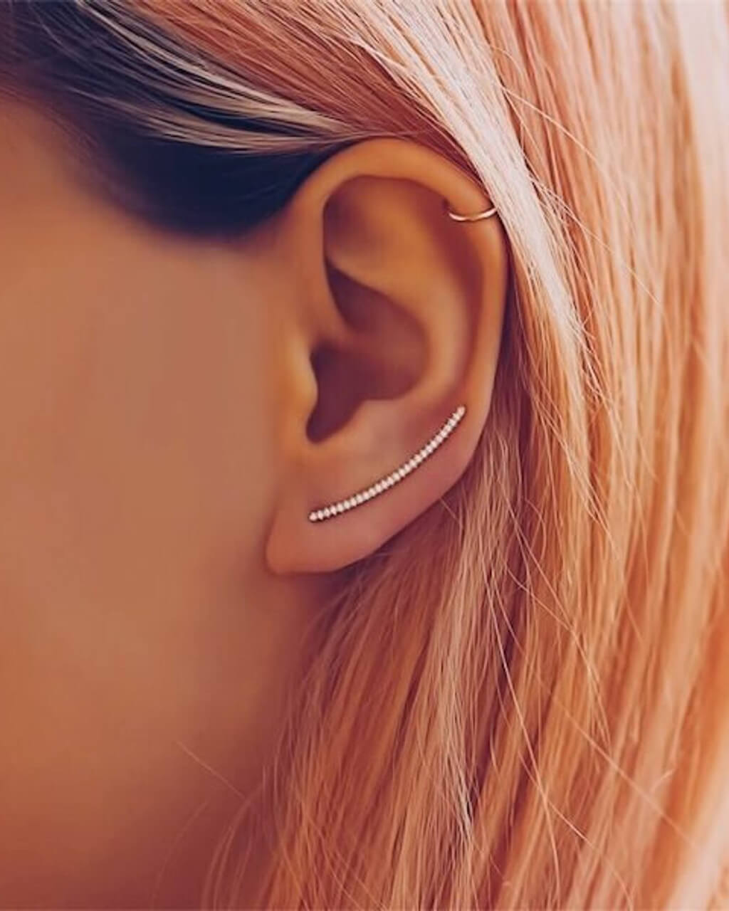 grimpeur d’oreille, ear crawler, VERENDI earrings