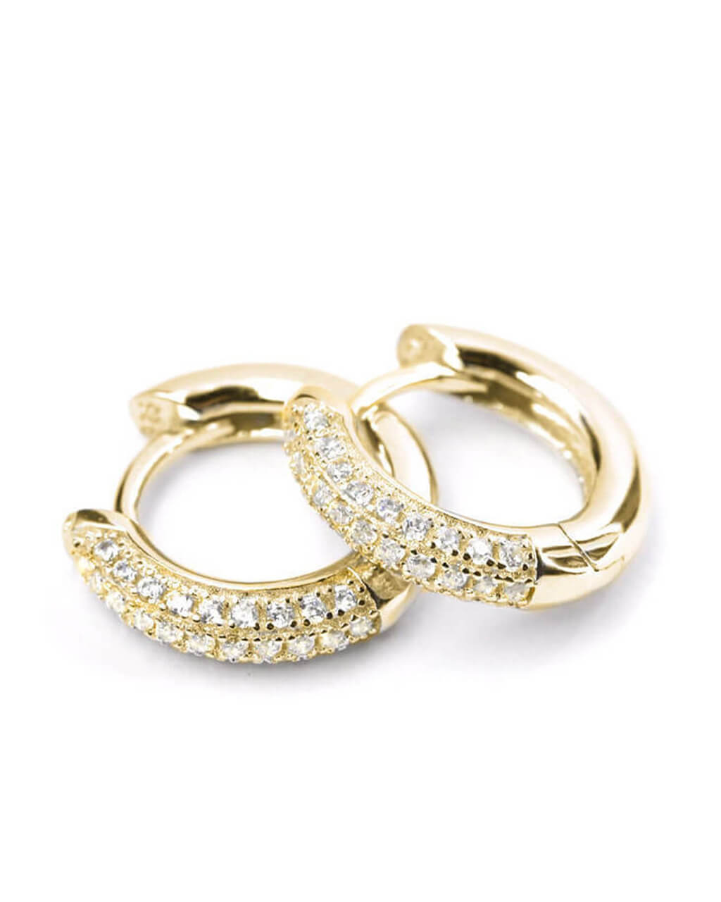 Tiny Shimmering Ear Hoops