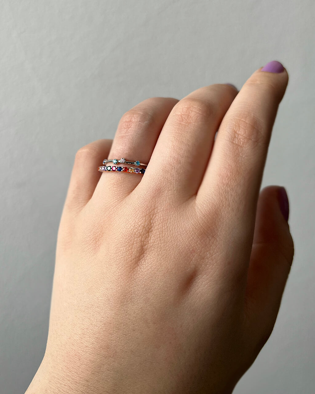 Multicolor stacking ring