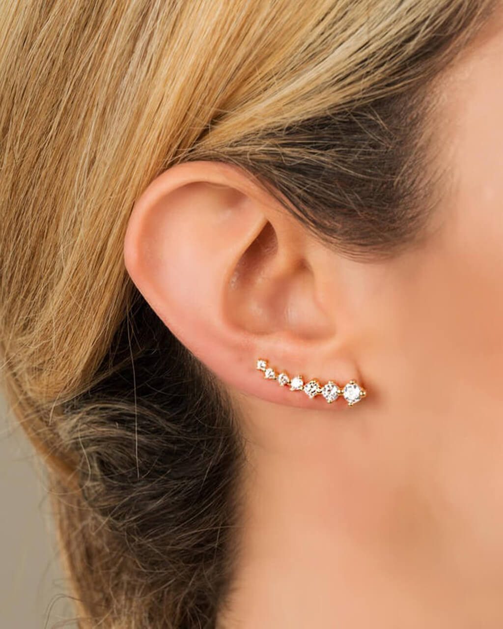 ear climber, silver ear climber earrings