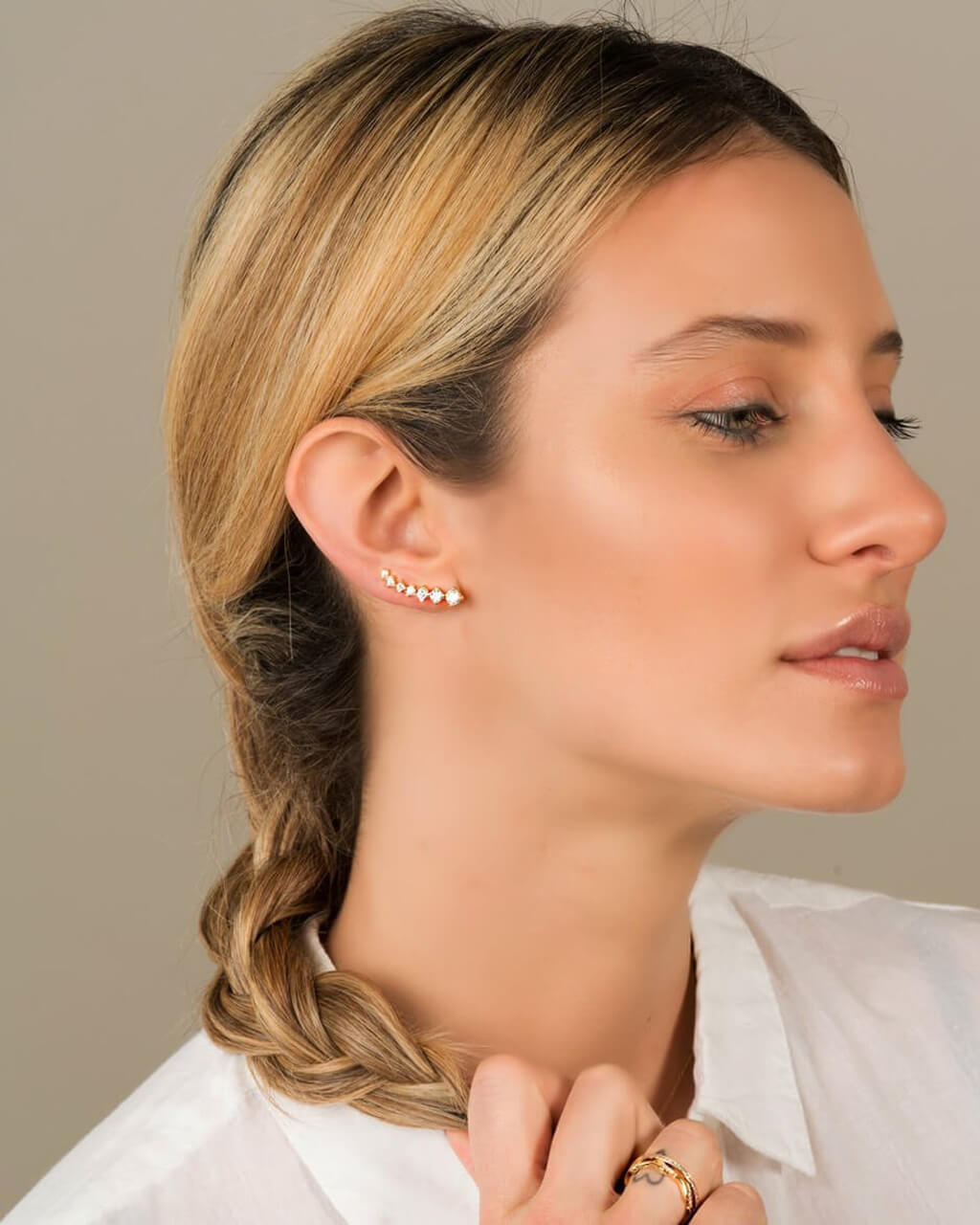 VERENDI , boucles d'oreille montantes, de boucles grimpantes 