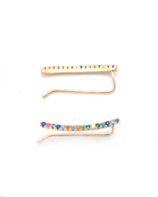 climber earrings, orecchini rampicanti, boucles d'oreille grimpante