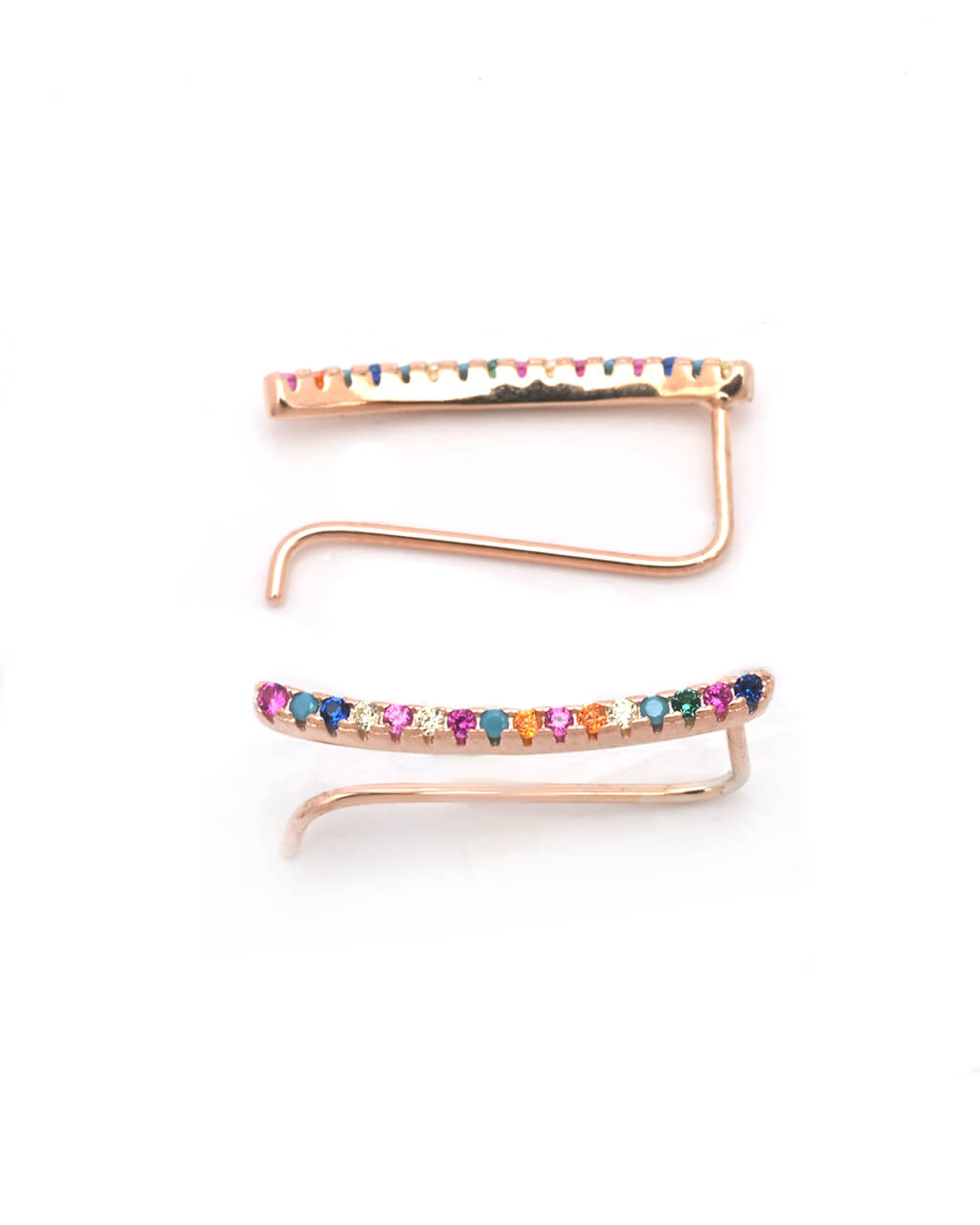 Multicolor ear climber, grimpeur d’oreille, orecchini rampicanti 