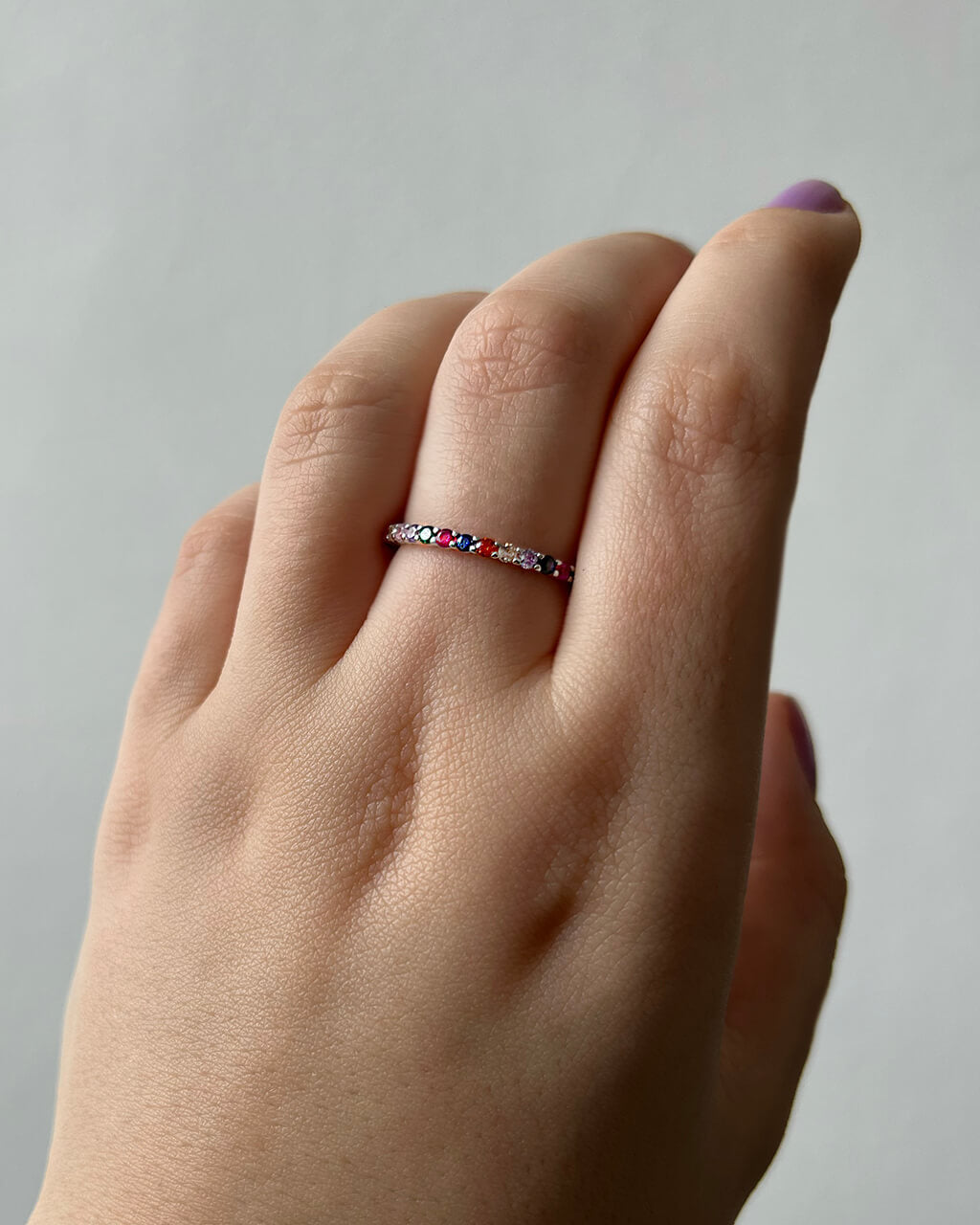 Multicolor stacking ring