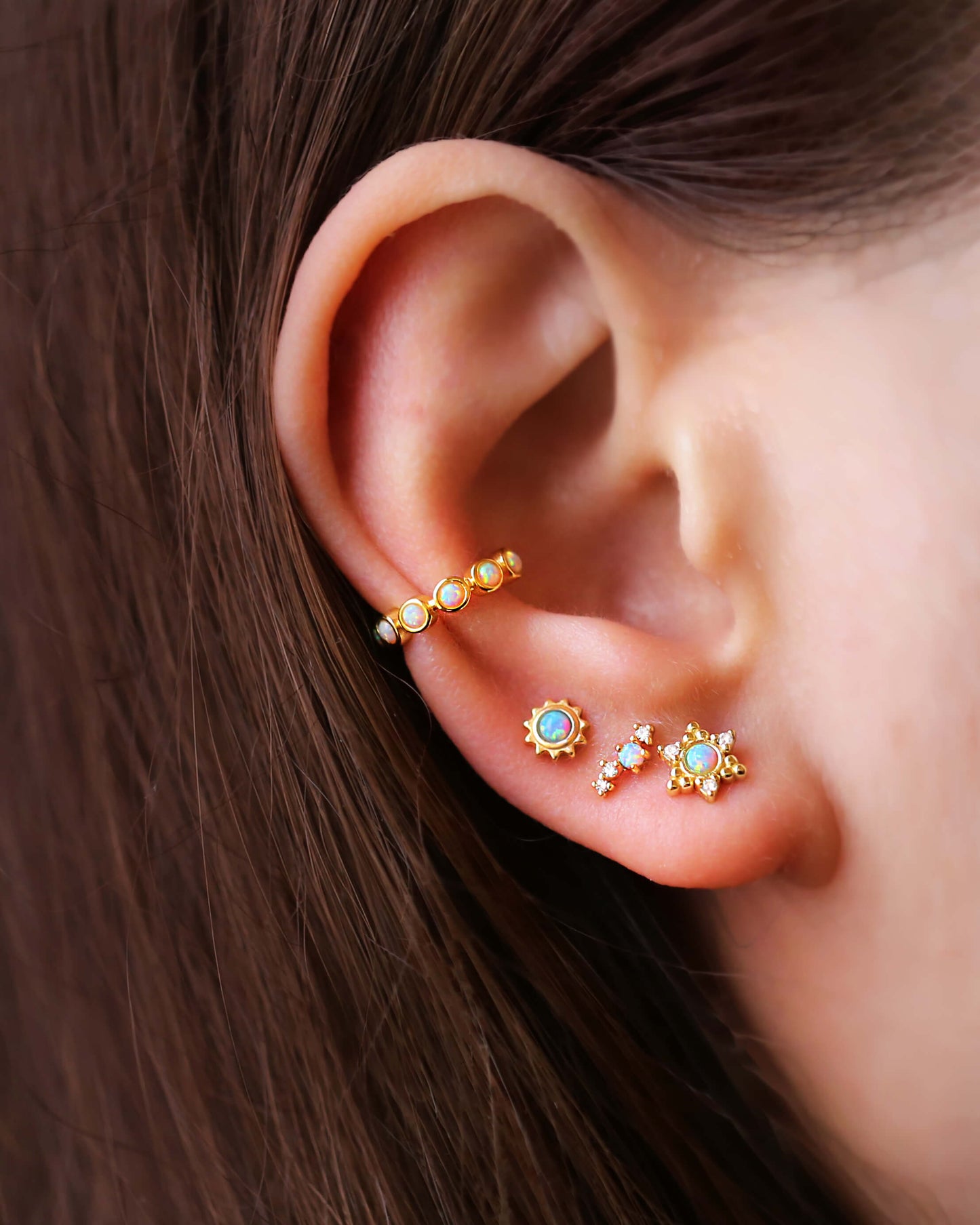 Opal Ear Cuff No Piercing