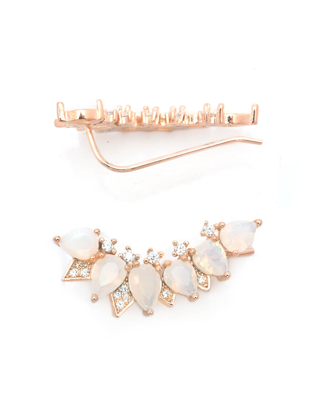 orecchini rampicanti , orecchini diamonique rampicanti