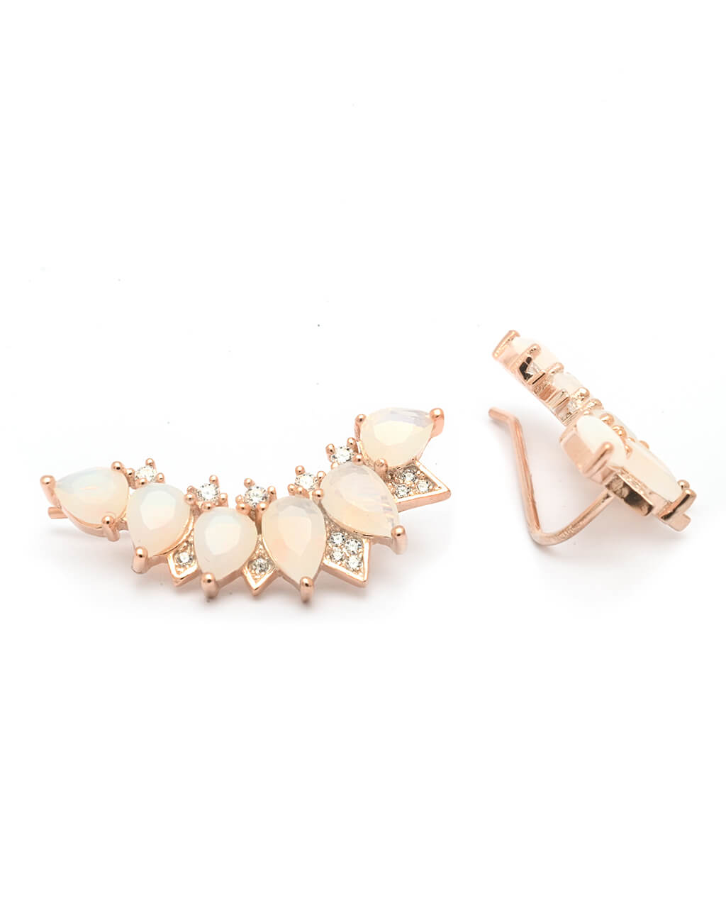  opal ear climber, opal ear crawler, orecchini rampicanti 