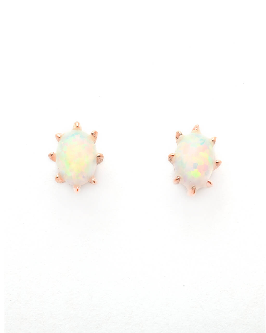 opal earrings, minimalist earrings
