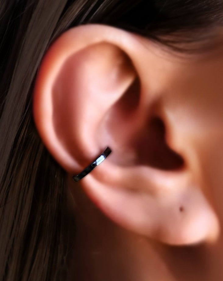 Ear Cuff No Piercing,black ear cuff non pierced, cartilage ear cuff