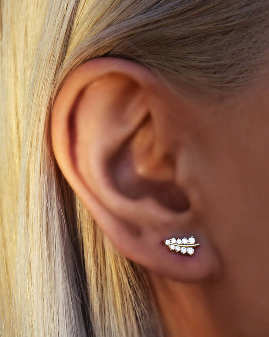 Quirky Leaf Ear Studs