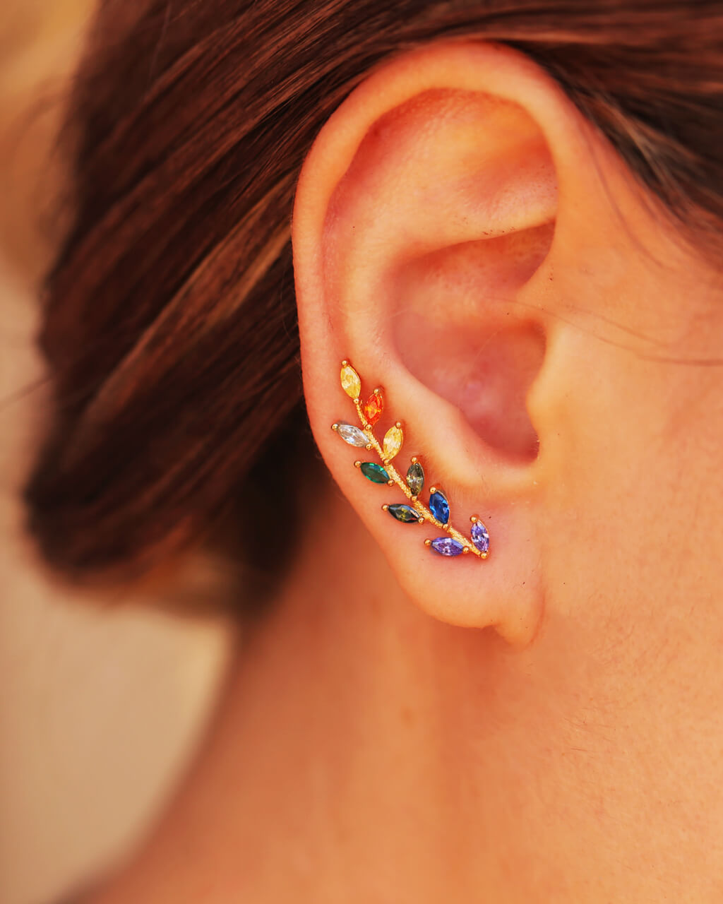 boucles d'oreille grimpante