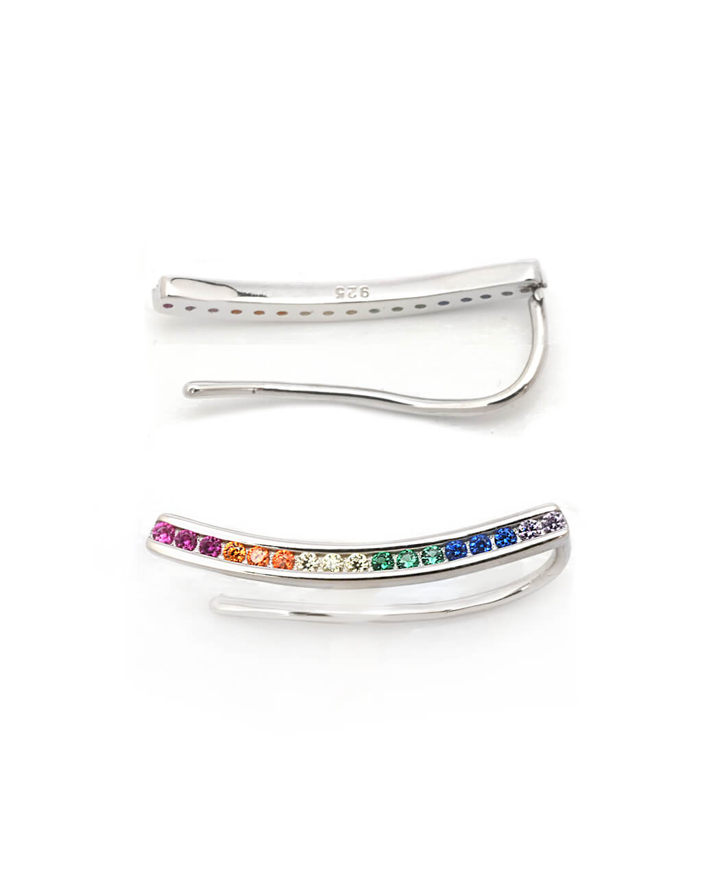 ear climber, silver ear climber earrings