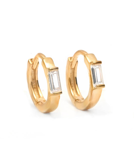 Tiny gold hoops, silver hoops earrings, minimalist earrings, third piercing stud