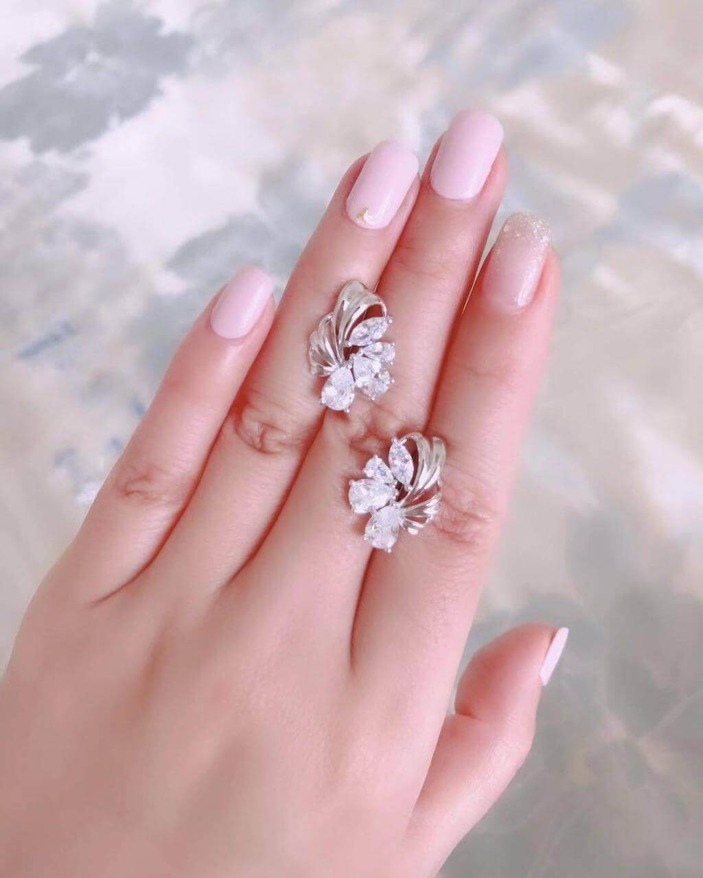 Flower earrings, Silver earrings, gift for women, wedding earrings