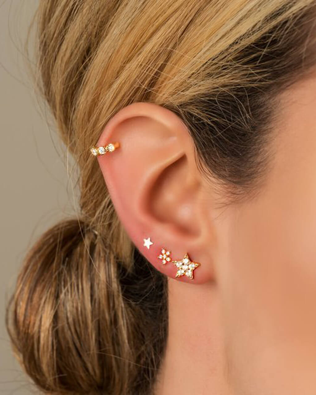 Tiny Flower Ear Studs