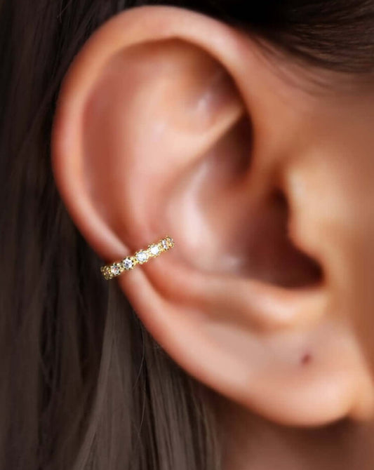 Bezel Ear Cuff
