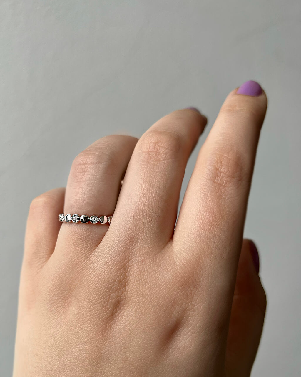 Crystal spheres ring