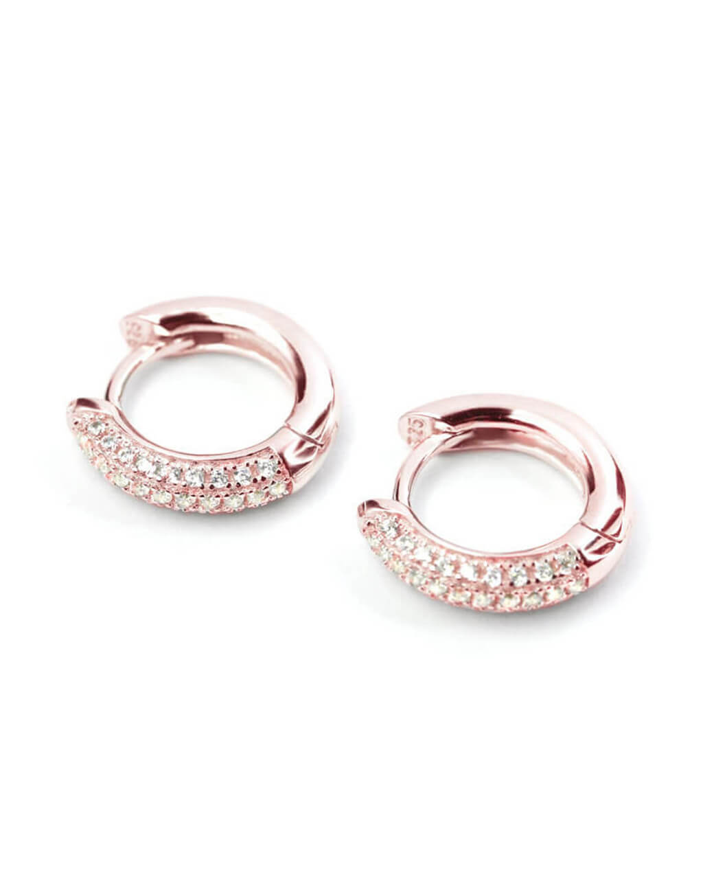 Tiny Shimmering Ear Hoops