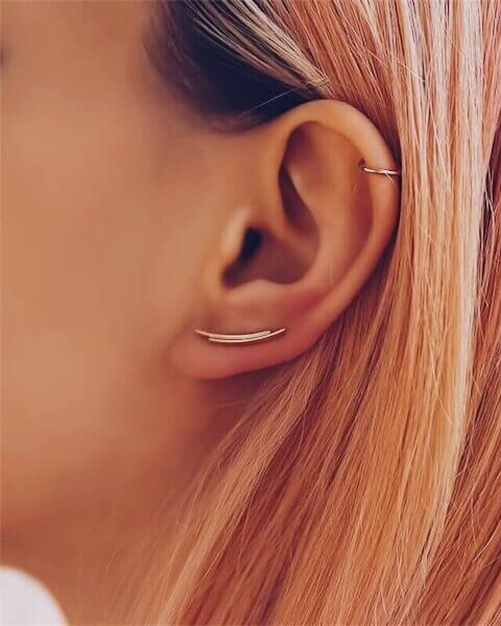 orecchini rampicanti , ear climber, grimpeur d’oreille