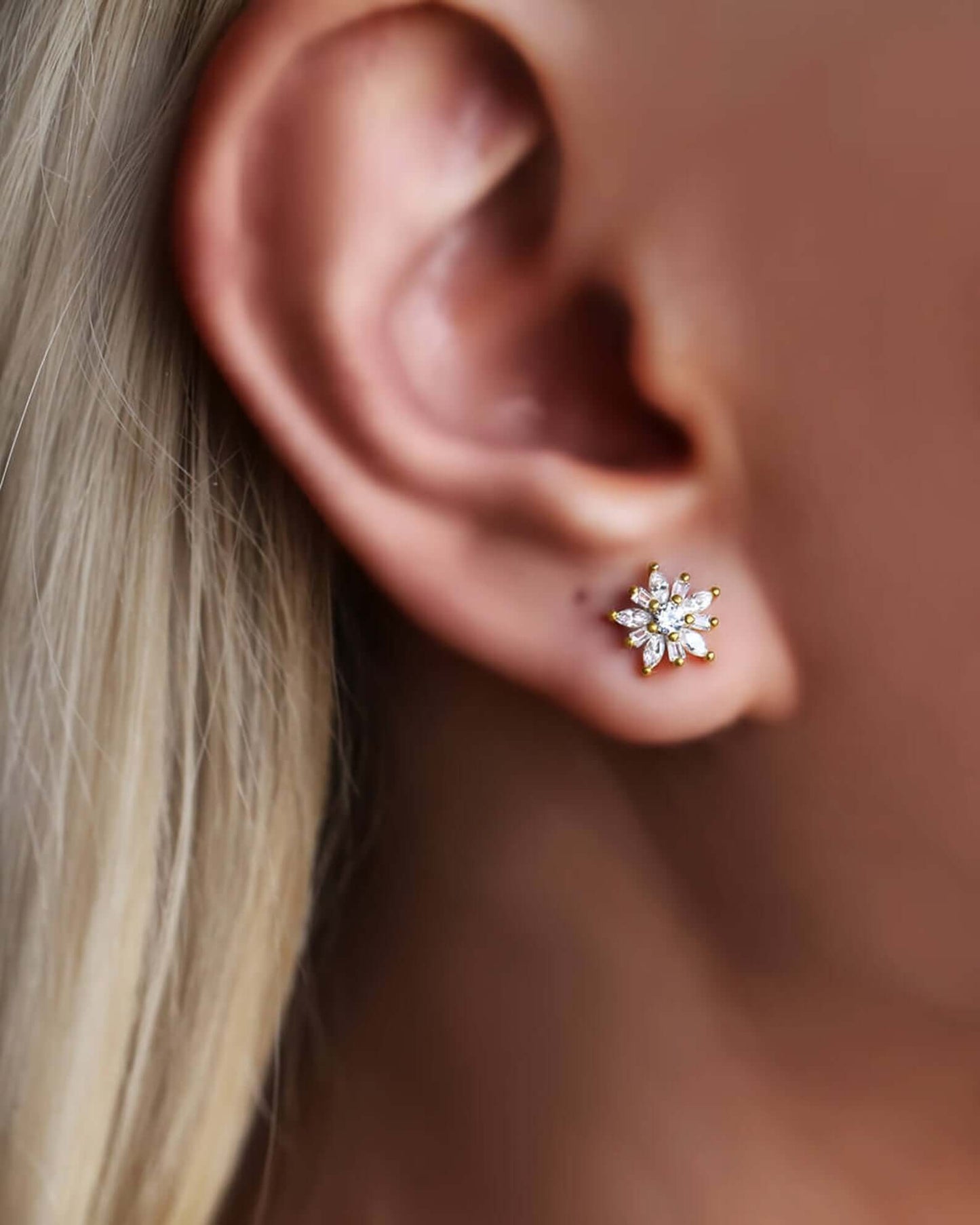 Crystal Star Ear Studs