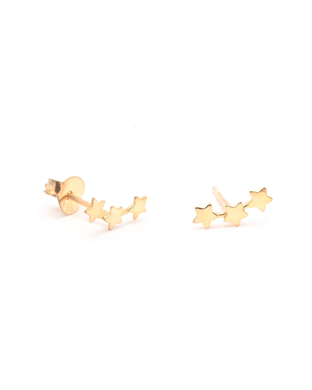 Gold star studs, star earrings, star ear studs
