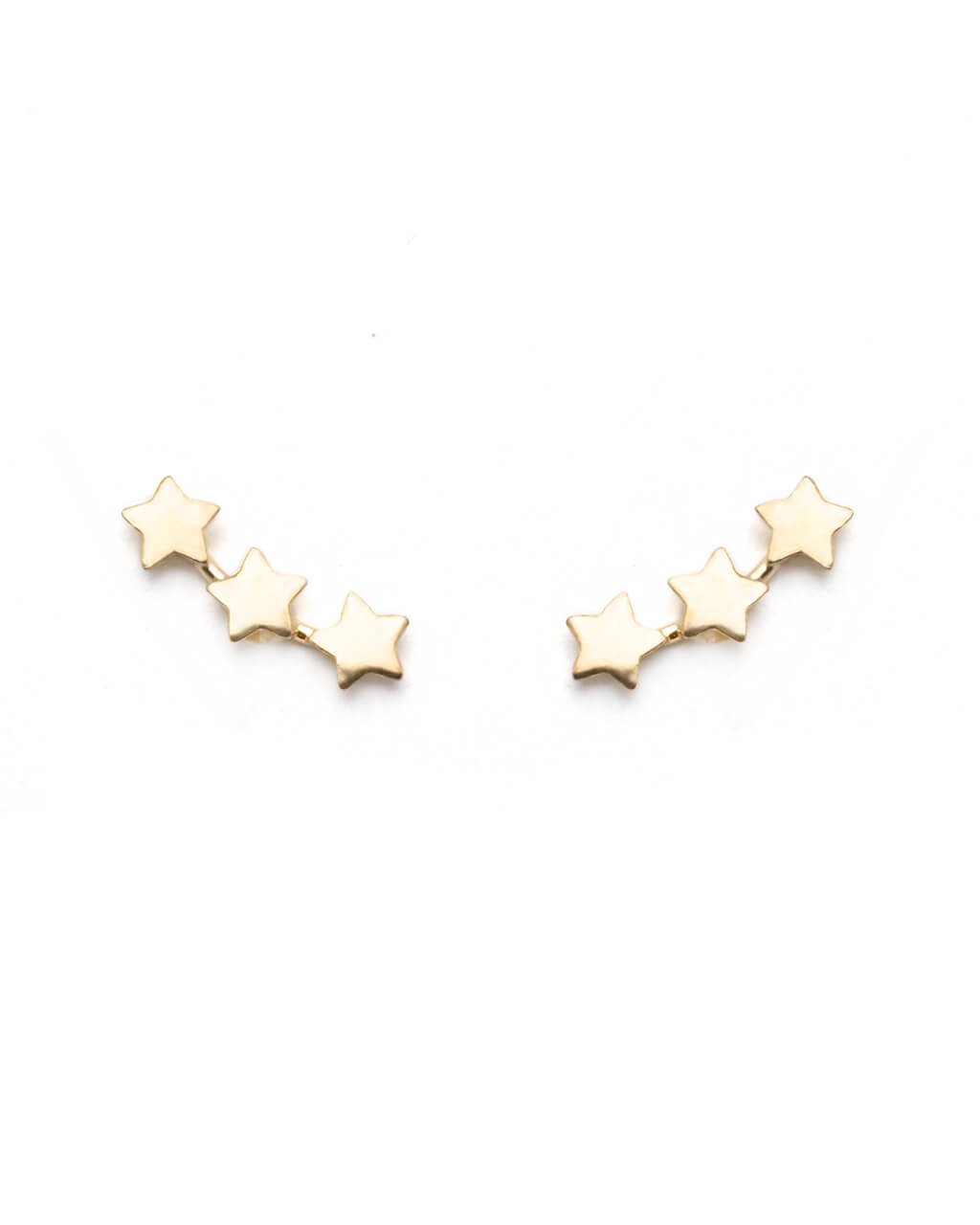Gold star studs, star earrings, star ear studs