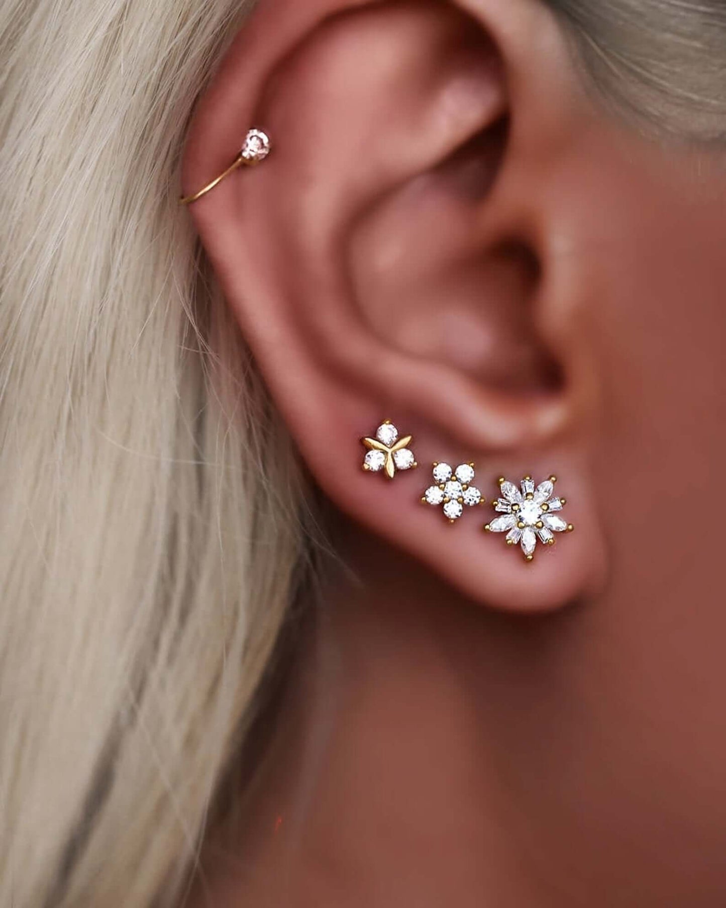 Flower Ear Studs