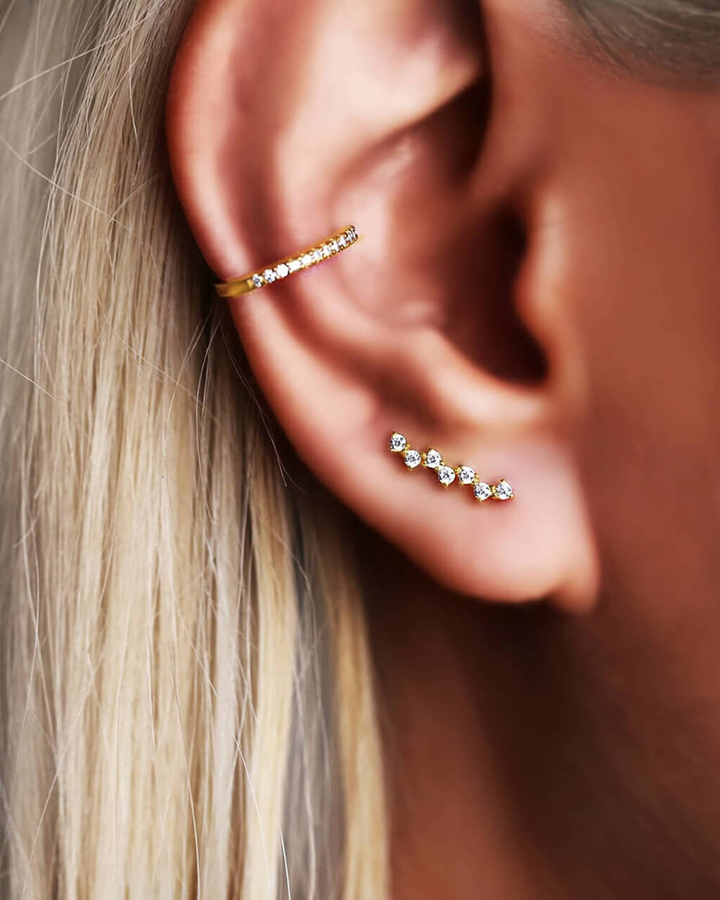 boucles d'oreille montantes, ear climbers