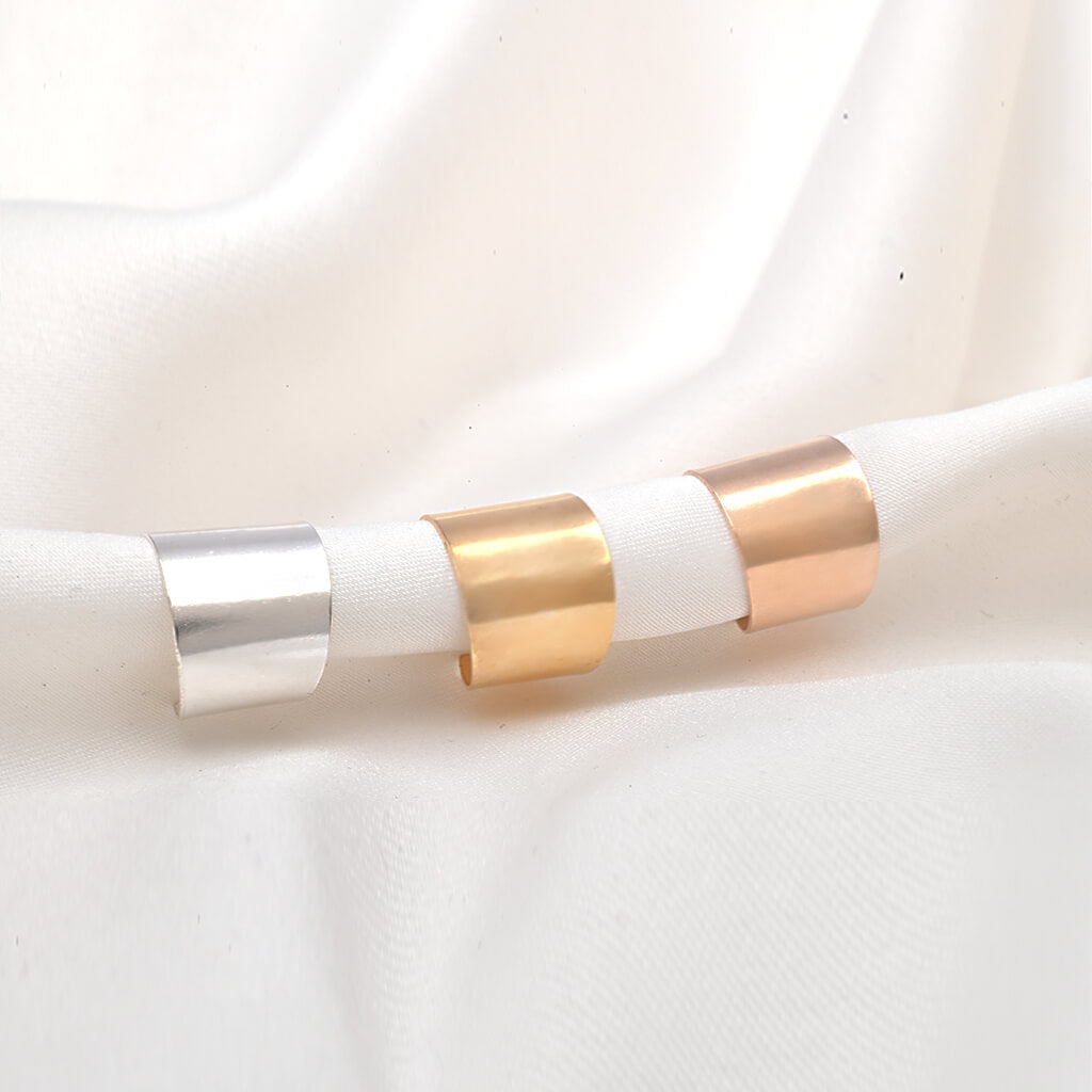 tall ear cuff, plain cuffs earrings, earring cuff