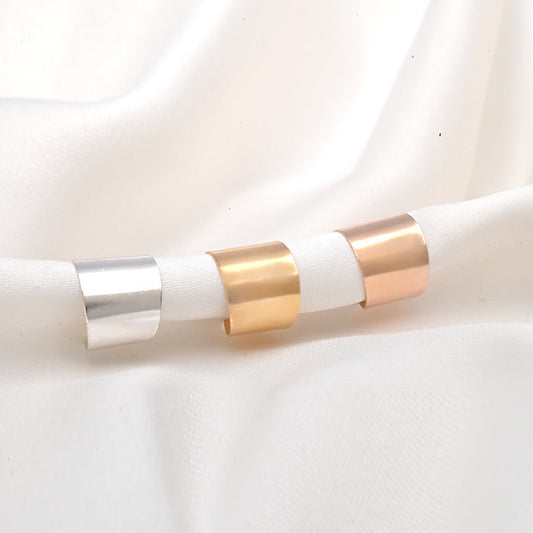 tall ear cuff, plain cuffs earrings, earring cuff