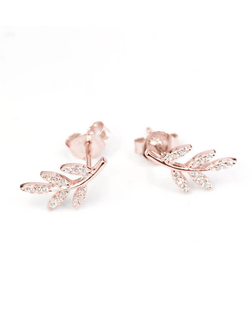 Tiny Leaf Ear Studs