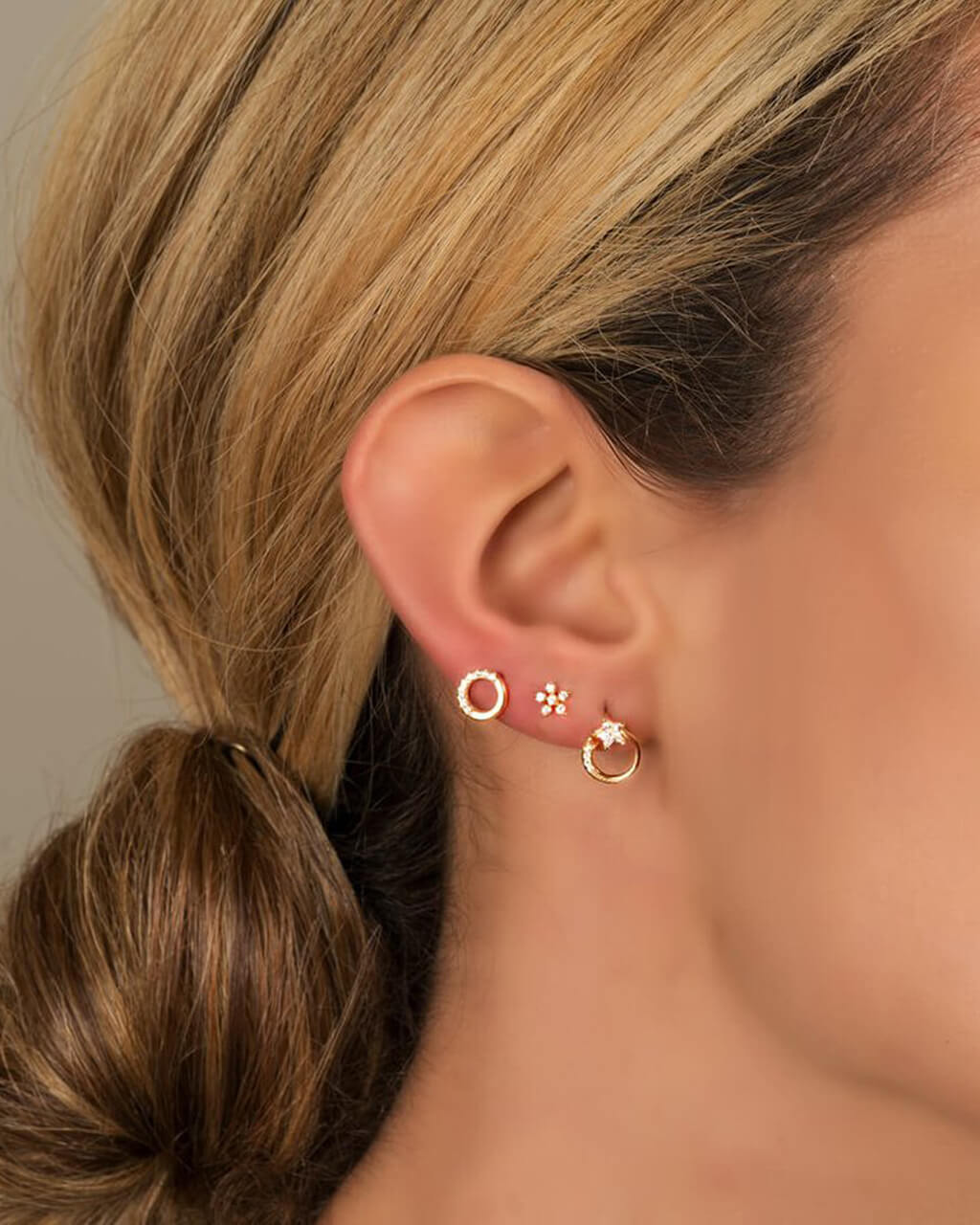 Tiny Flower Ear Studs